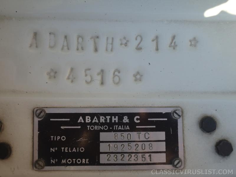 1965 Abarth 850 TC CAR_STATUS_RESTORED